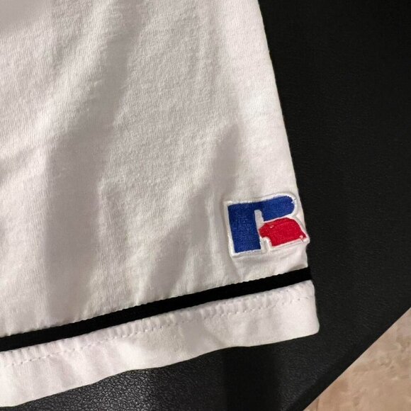 1997 Russell Athletic Orioles Tee Men’s L Cream V-Neck Vintage MLB Baseball Tee - Picture 8 of 10